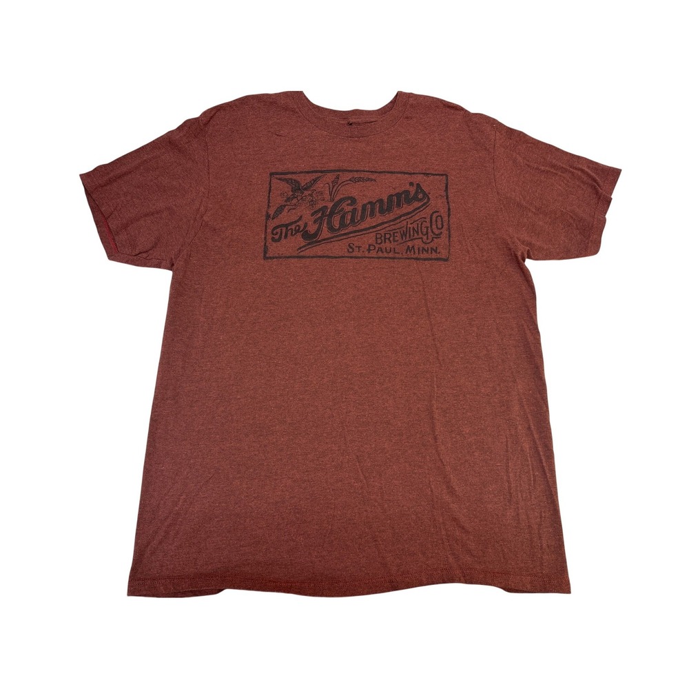 Tee Luv Hamms Brewing Co Beer Graphic T-Shirt Mens XL Burgundy Tee